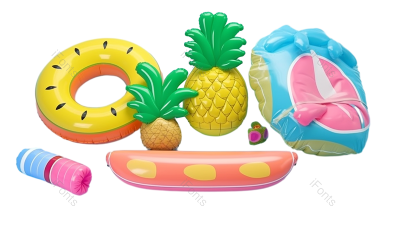 装饰图片,卡通元素,夏天PNG,3D免抠素材